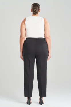 Natori Essentials|Plus Sizes-Cotton Chino Tapered Pants