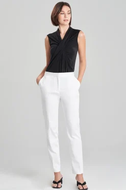 Natori Essentials|Plus Sizes-Cotton Chino Tapered Pants