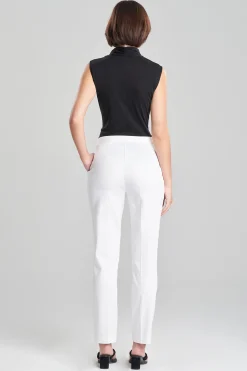 Natori Essentials|Plus Sizes-Cotton Chino Tapered Pants