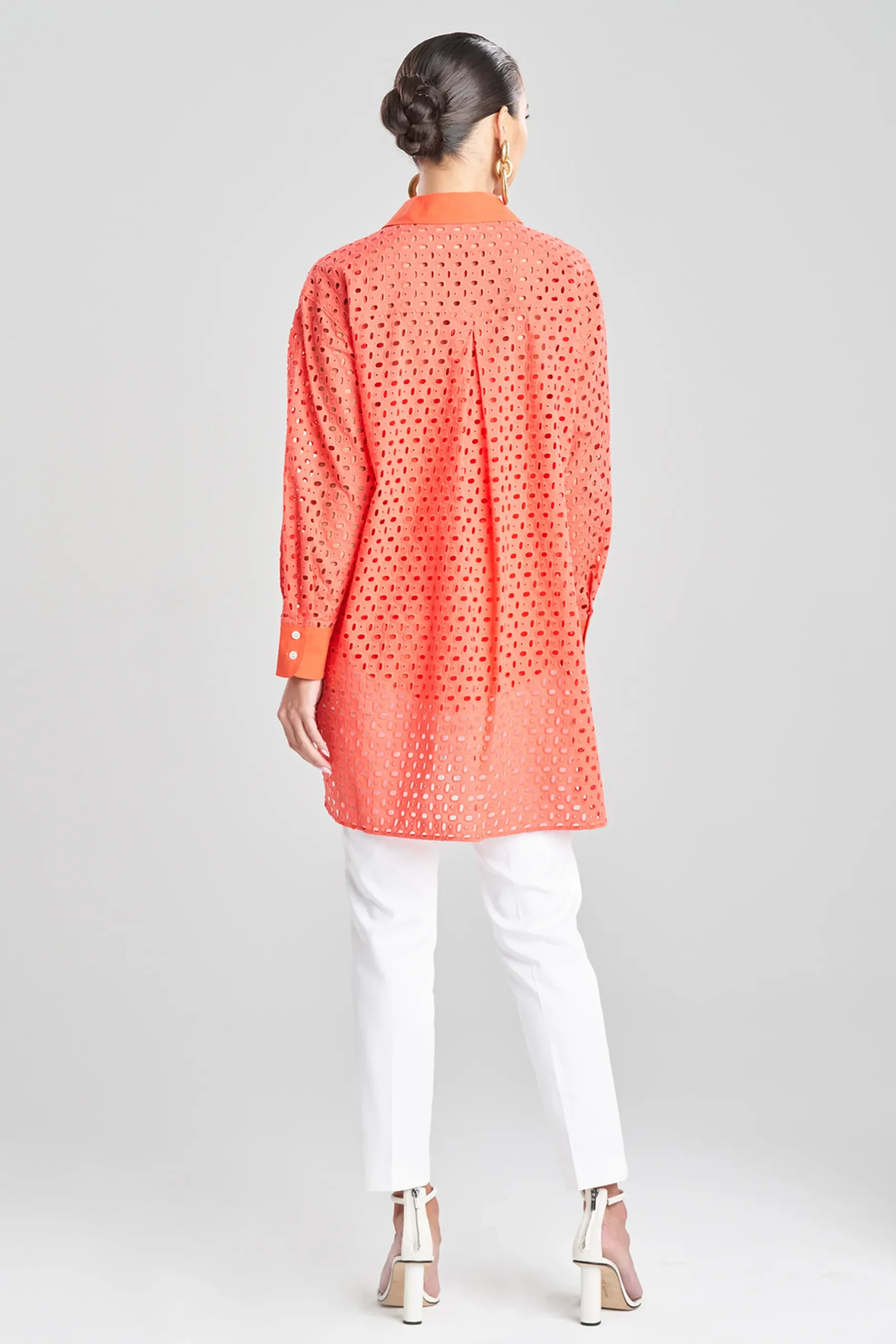 Natori Tops, Shirts & Tunics-Cotton Eyelet Oversized Top