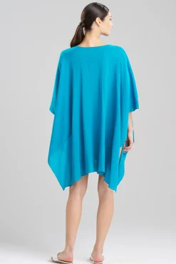 Natori Beach Caftans|Beach Dresses-Cotton Gauze Applique Caftan Cover-Up