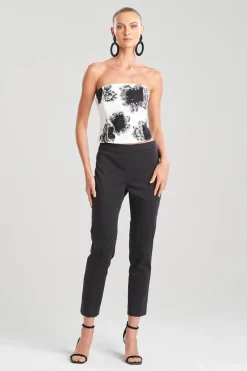 Natori Bustiers & Camis-Cotton Poplin Embroidered Bustier
