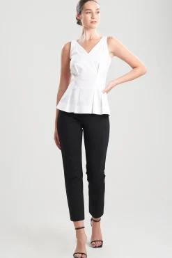 Natori Tops, Shirts & Tunics-Cotton Poplin Pleat Tank Top
