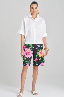 Natori Plus Sizes|Tops, Shirts & Tunics-Cotton Poplin Top