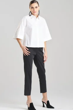 Natori Tops, Shirts & Tunics-Cotton Poplin Trapeze Shirt