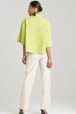 Natori Tops, Shirts & Tunics-Cotton Poplin Trapeze Shirt