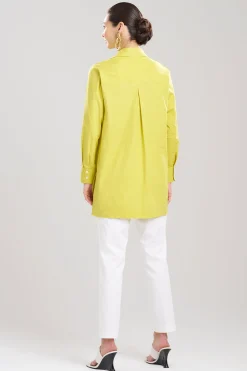 Natori Tops, Shirts & Tunics-Cotton Poplin Tunic Shirt