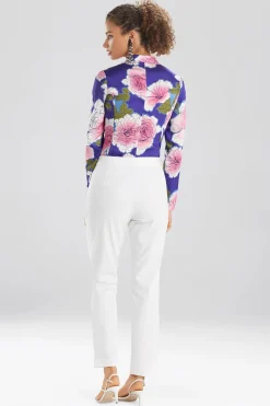 Natori Pants, Skirts & Shorts-Cotton Twill Ankle Pants