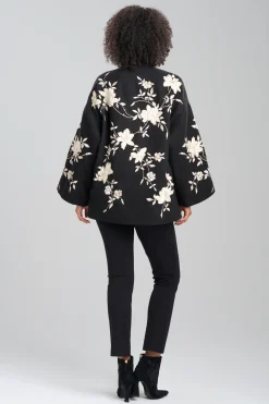 Natori Jackets & Outerwear|Couture Coats-Couture Felt Embroidered Coat