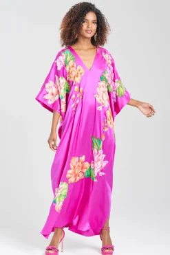 Natori Couture Caftans-Couture Hanabi Beaded Silk Caftan