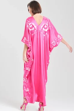 Natori Couture Caftans-Couture Hanabi Embroidered Silk Caftan