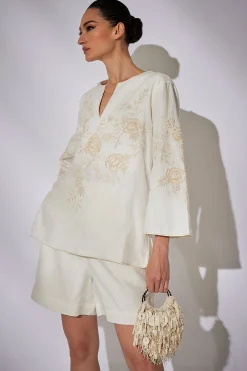 Natori Pants, Skirts & Shorts-Couture Luxe Linen Shorts
