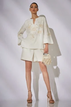 Natori Pants, Skirts & Shorts-Couture Luxe Linen Shorts