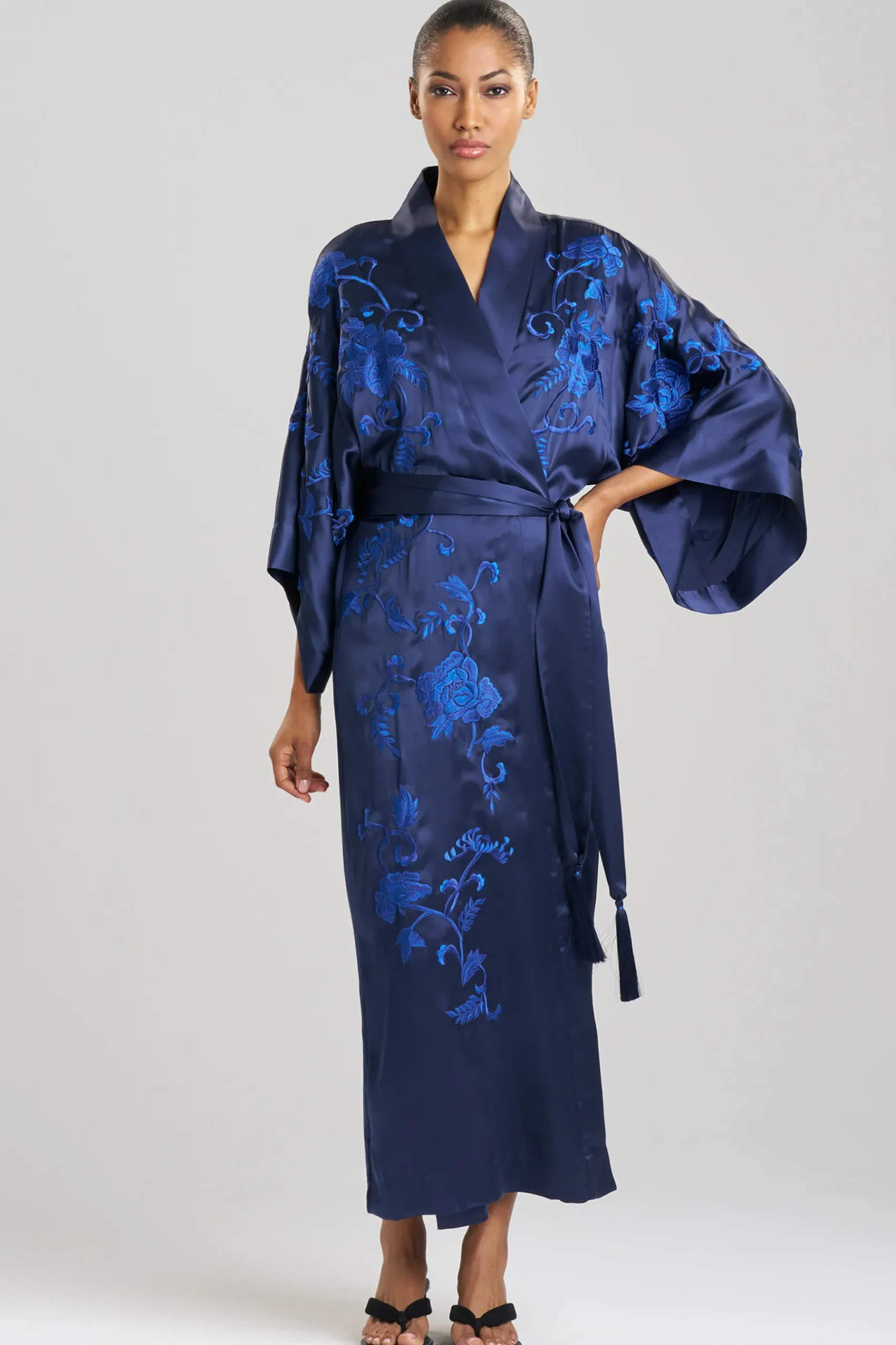 Natori Robes & Kimonos|Couture Robes-Couture Malaga Embroidered Silk Robe