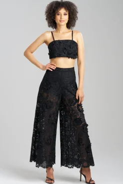 Natori Pants, Skirts & Shorts|Couture Pants-Couture Mantilla Lace Flare Pants