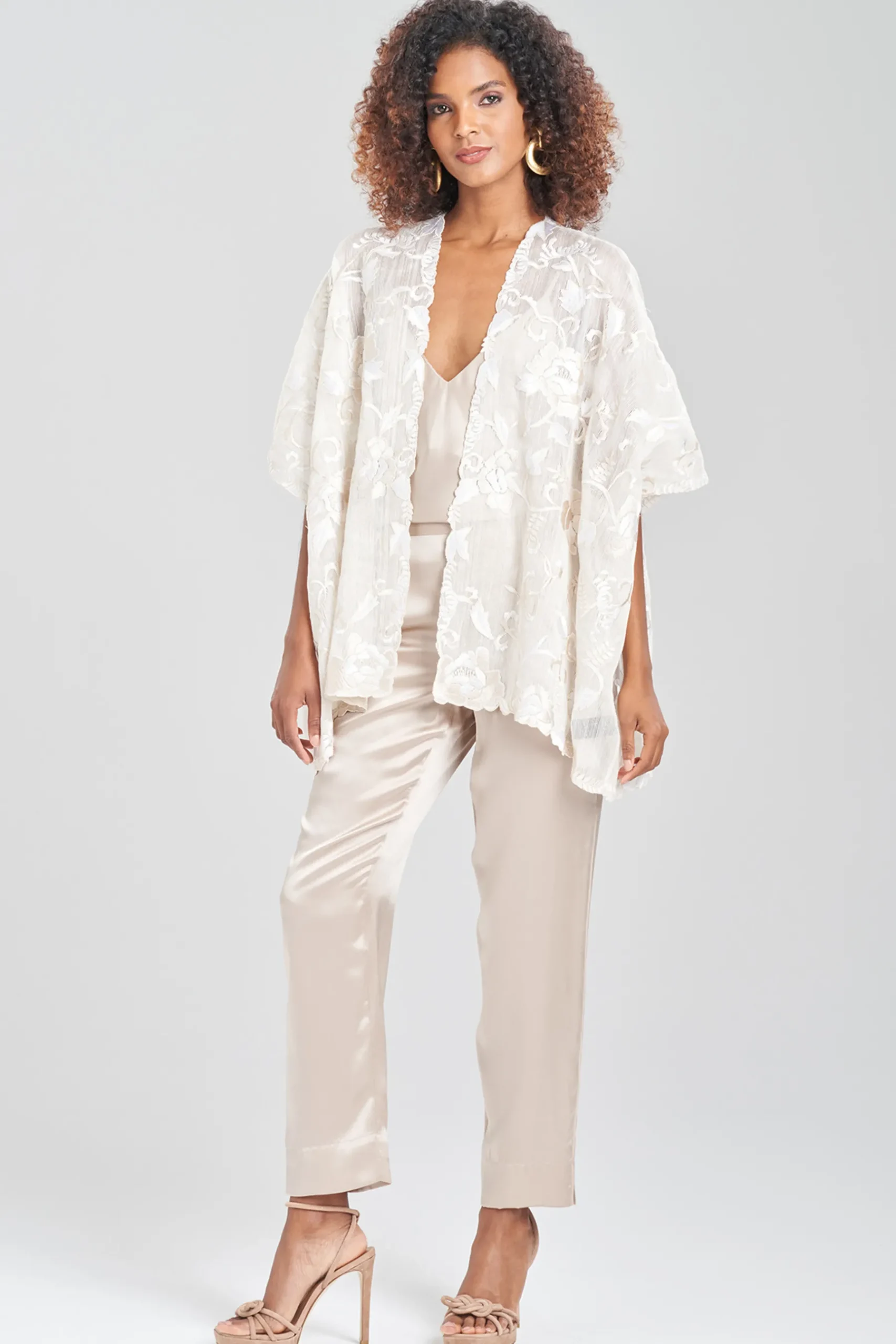 Natori Jackets & Outerwear|Couture Coats-Couture Piña Embroidered Jacket