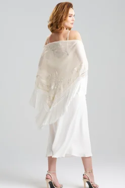 Natori Couture Coats|Scarves & Shawls-Couture Piña Embroidered Shawl