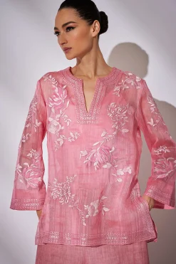 Natori Tops, Shirts & Tunics|Couture Tops-Couture Piña Embroidered Tunic
