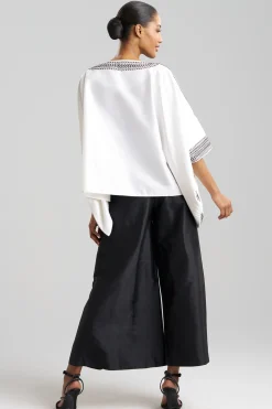 Natori Tops, Shirts & Tunics|Couture Tops-Couture Silk Dupioni Embroidered Top