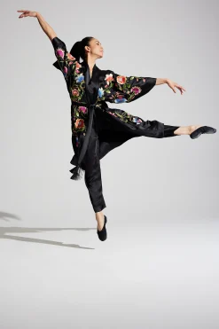 Natori Robes & Kimonos|Couture Robes-Couture Silk Organza Embroidered Wrap