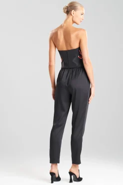 Natori Bustiers & Camis|Couture Tops-Couture Silk Taffeta Applique Bustier