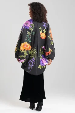 Natori Jackets & Outerwear|Couture Tops-Couture Silk Taffeta Applique Topper