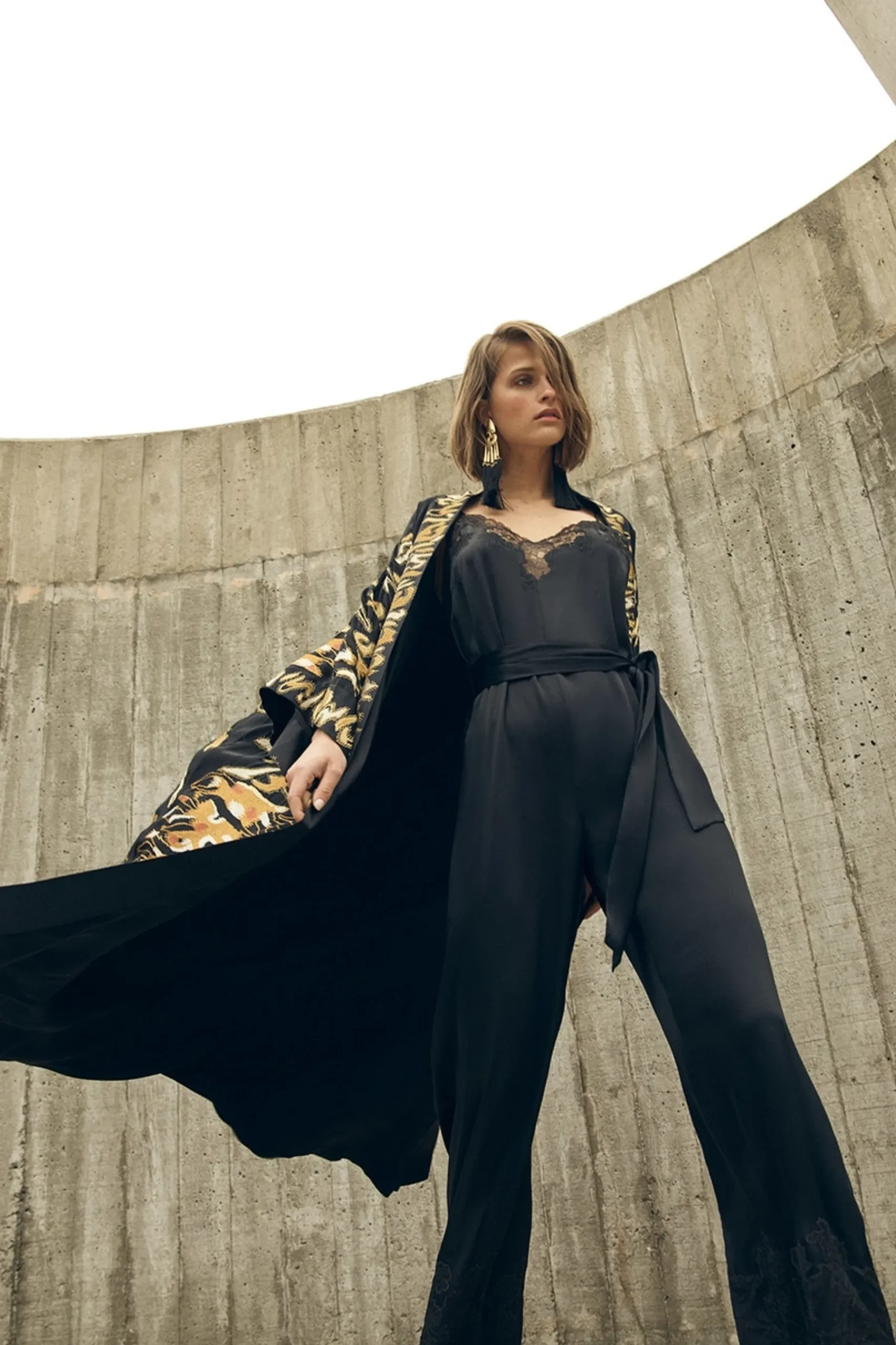 Natori Couture Robes-Couture Tiger Stripe Robe