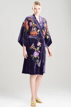 Natori Robes & Kimonos|Couture Robes-Couture Velvet Embellished Short Robe