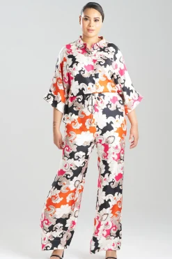 Natori Jumpsuits-Cressida Printed Silk Twill Jumpsuit