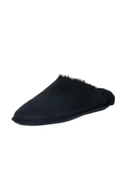 Natori Slides|Slippers-Cuddle Genuine Reverse Shearling Slipper Slide
