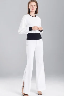 Natori Pants, Skirts & Shorts-Denim Side Slit Pants