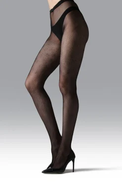 Natori Tights-Diamond Geo Net Tights