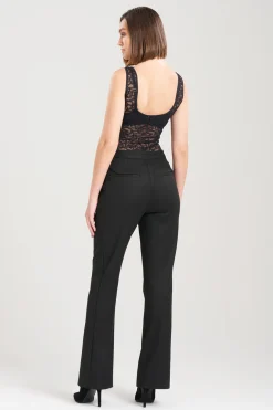 Natori Essentials|Plus Sizes-Double Jersey Flare Pants