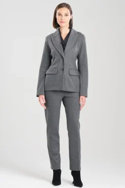 Natori Essentials|Plus Sizes-Double Jersey Tailored Blazer