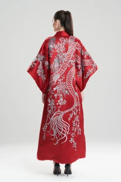 Natori Robes & Kimonos|Couture Robes-Dragon Embroidery Silk Robe
