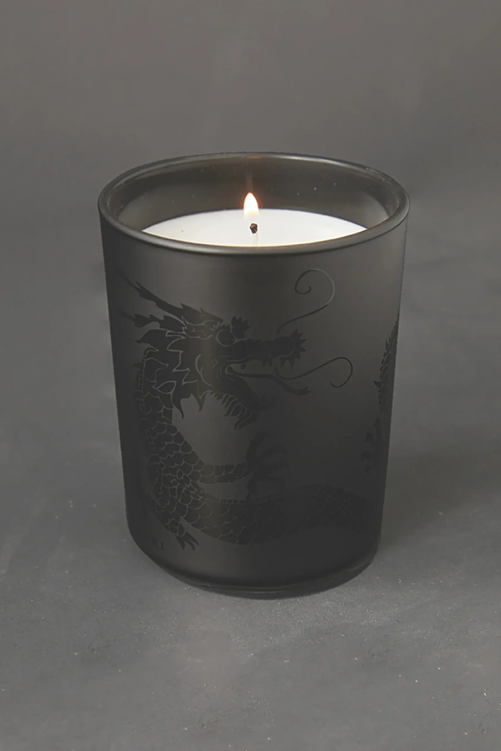 Natori Home Accents-Dragon Etched Candle