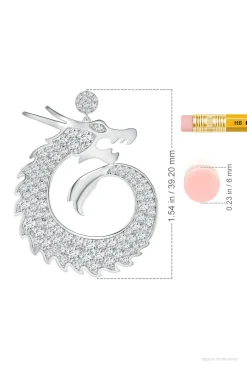 Natori Earrings|Dragon-Dragon Lab-Grown Diamond Silver Drop Earrings