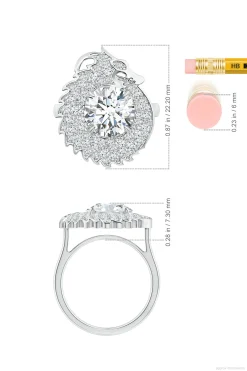 Natori Rings|Dragon-Dragon Lab-Grown 14K Gold Round Diamond Ring