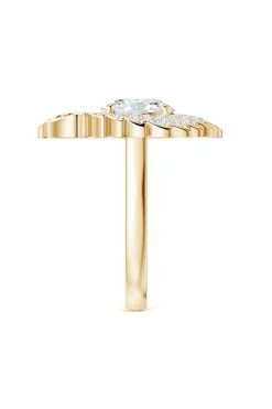 Natori Rings|Dragon-Dragon Lab-Grown 14K Gold Round Diamond Ring