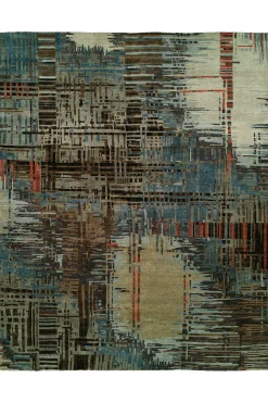 Natori Rugs-Dynasty- Abstract Plaid Rug