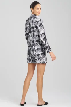 Natori Pajama Tops-Dynasty Button Front Top
