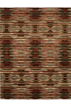 Natori Rugs-Dynasty- Ethnic Ikat Dark Tones Rug