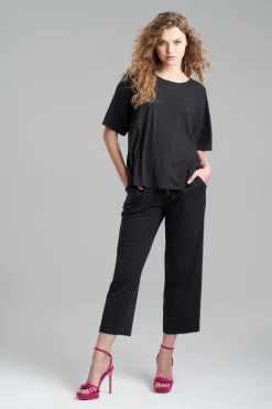Natori Pajama Tops|Lounge Tops-Ease Short Sleeve Top