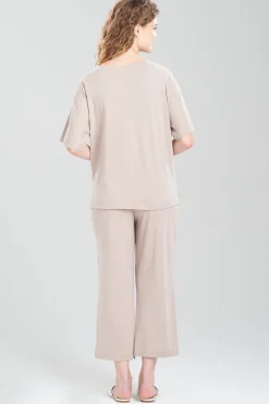 Natori Pajama Tops|Lounge Tops-Ease Short Sleeve Top