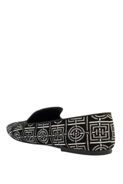Natori Loafers-Edda Suede Infinity Embroidered Loafer