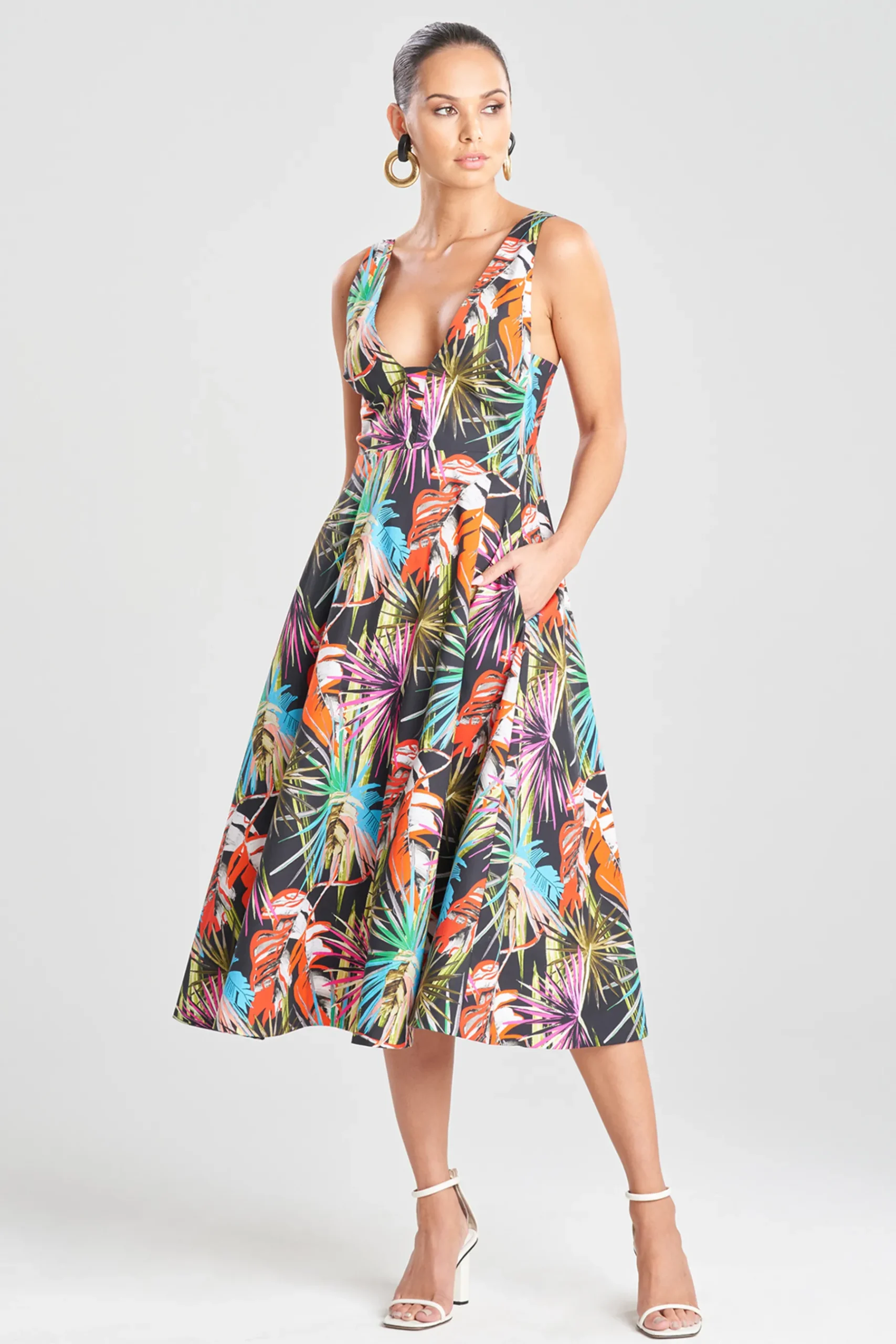 Natori Dresses|Wedding Guest Dresses-El Nido Cotton Poplin Dress