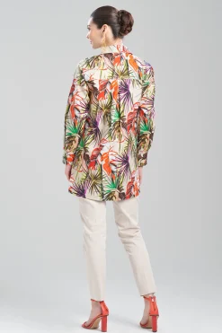 Natori Tops, Shirts & Tunics-El Nido Cotton Poplin Oversized Pleated Top