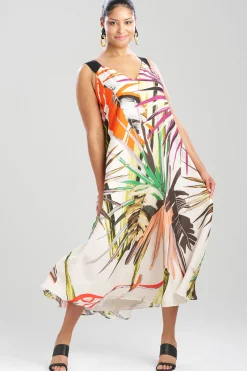 Natori Dresses|Wedding Guest Dresses-El Nido Obi Silk Midi Dress