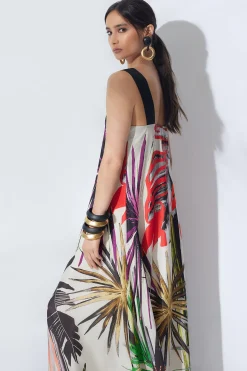 Natori Dresses|Wedding Guest Dresses-El Nido Obi Silk Midi Dress