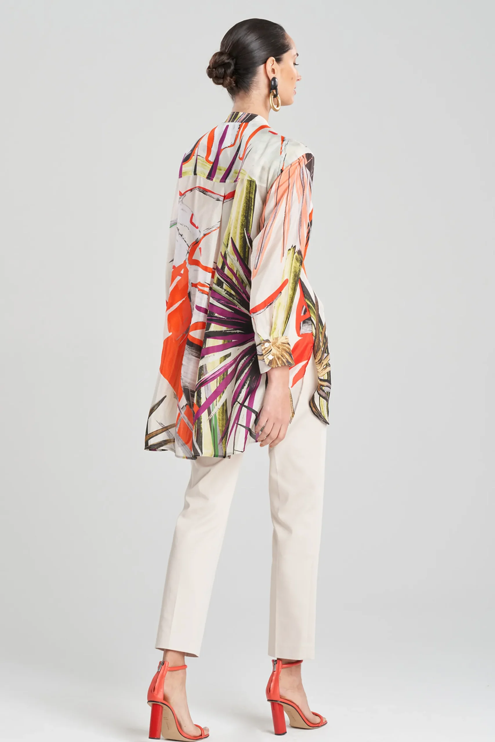 Natori Tops, Shirts & Tunics-El Nido Obi Silk Oversized Top